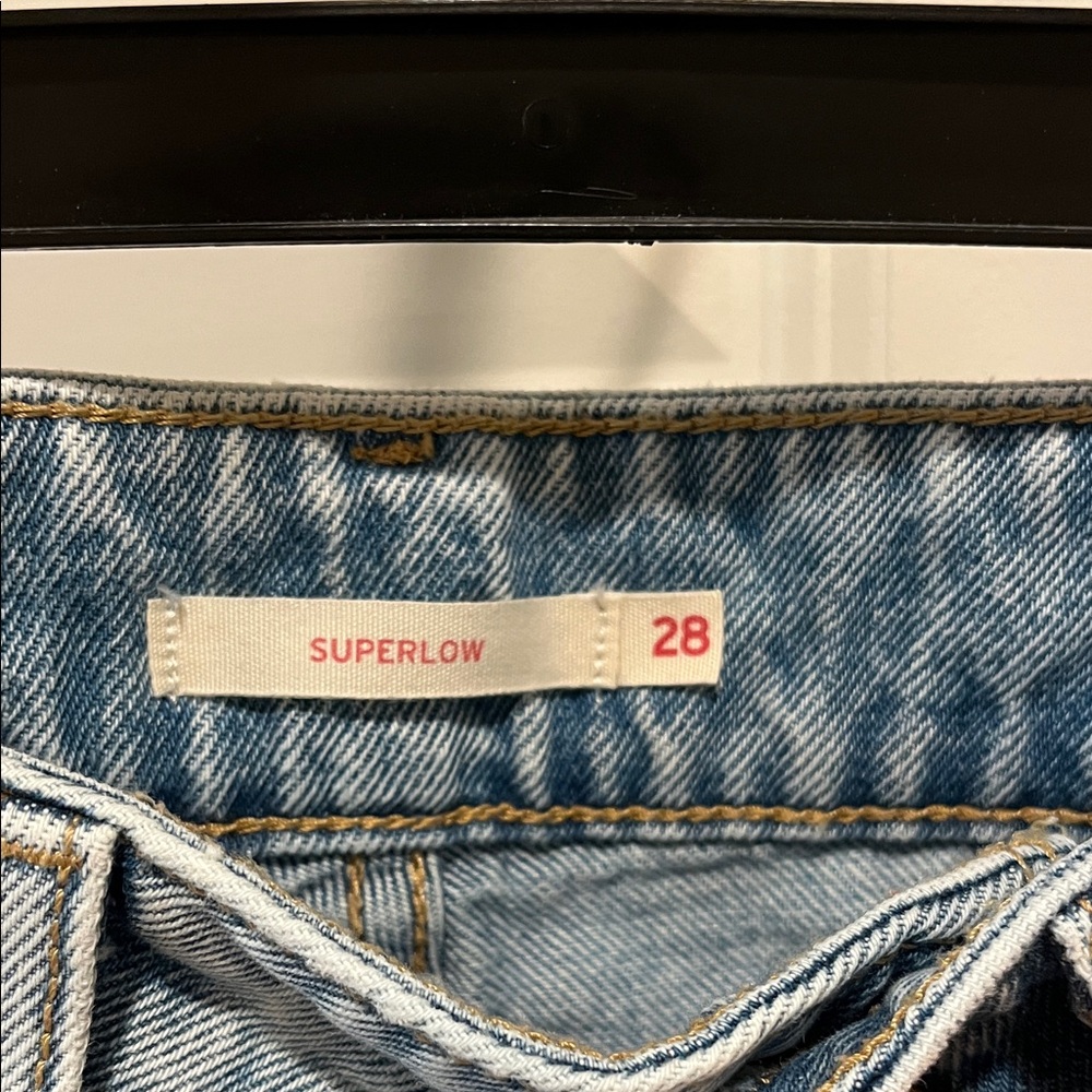 Levi's Light Blue Straight-Leg Women's Jeans - Picture 5 of 6